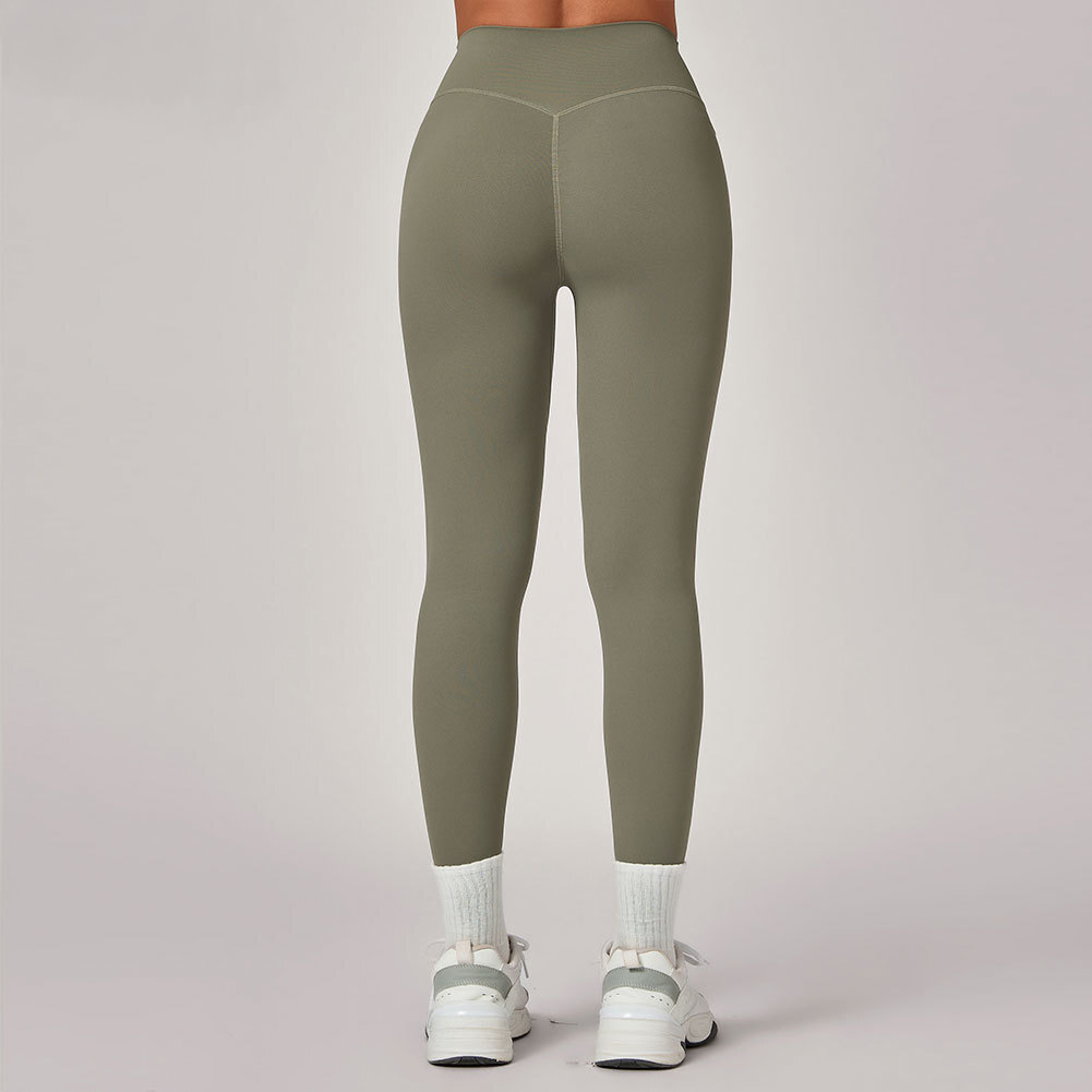 High-Waist Scrunch Knee-Length Leggings