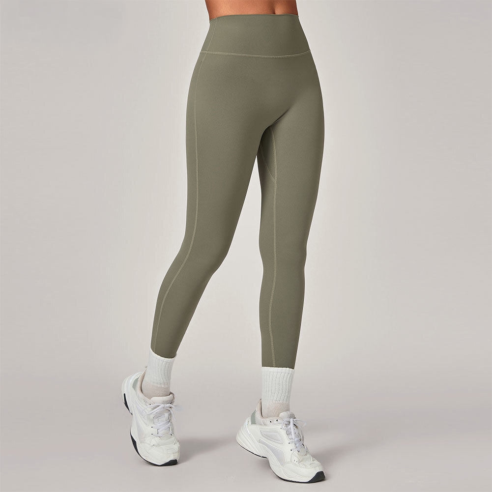 High-Waist Scrunch Knee-Length Leggings