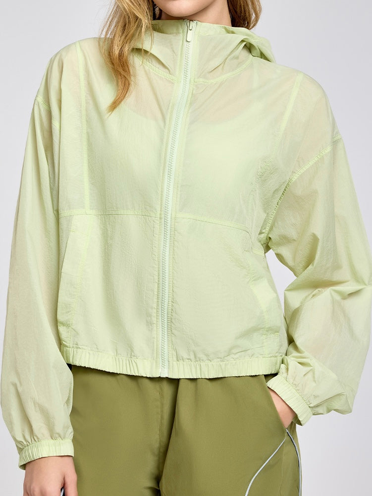 Lightweight Hooded Windbreaker Jacket