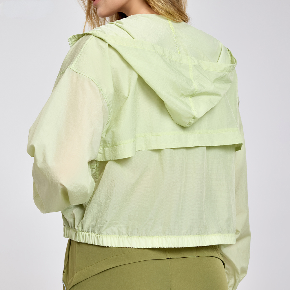 Lightweight Hooded Windbreaker Jacket