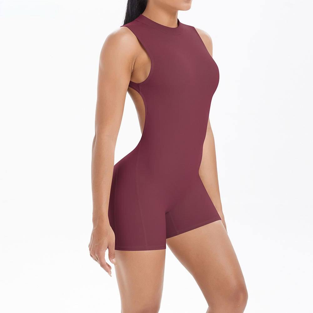 Sculpt Open Back Romper
