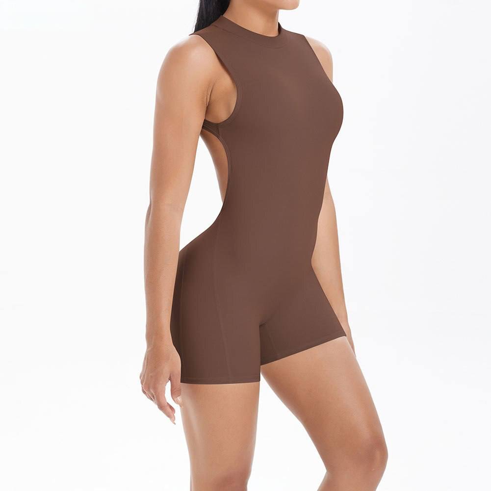 Sculpt Open Back Romper